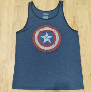 Men's Marvel Captain America Tank Top Size Large